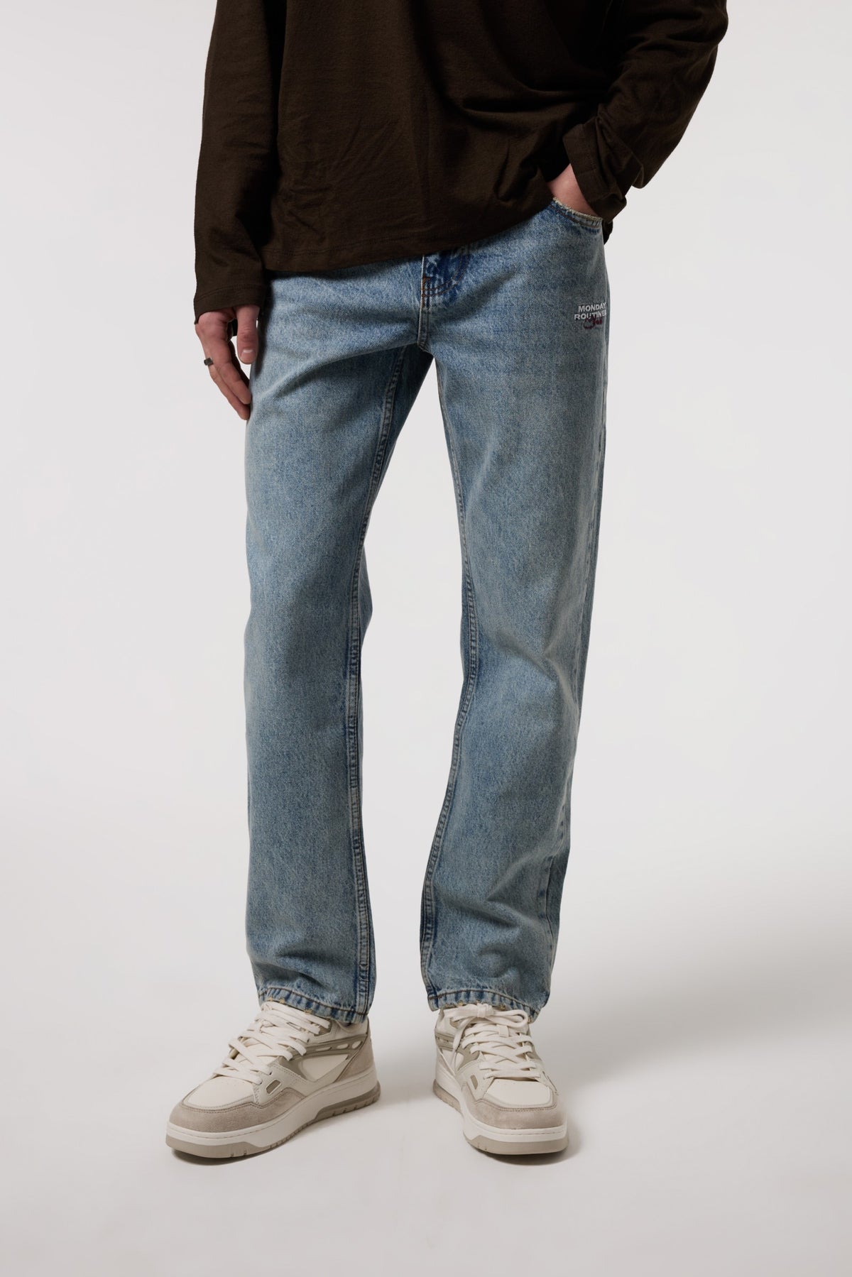 Straıght Fıt Nakışlı Jean