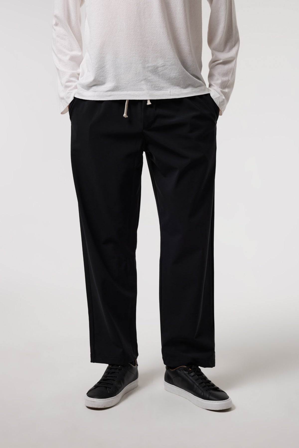Beli Bağcıklı Relaxed Fıt Pantolon