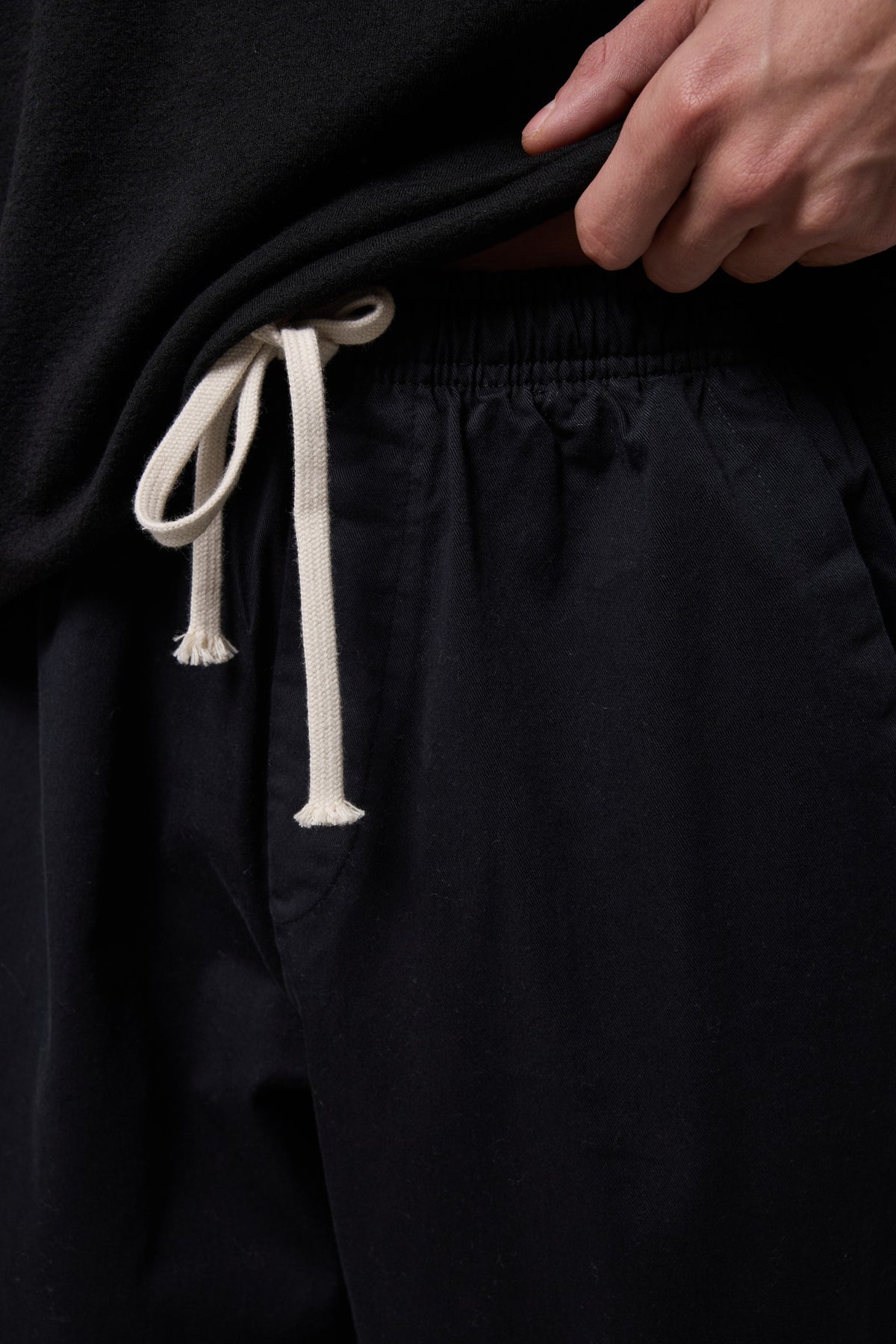 Beli Bağlamalı Gabardin Baggy Pantolon