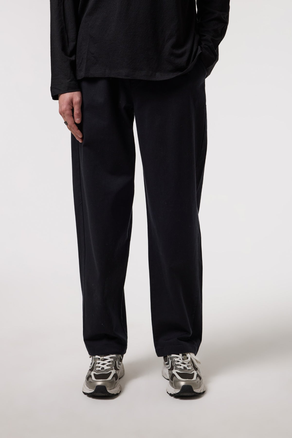 Beli Bağlamalı Gabardin Baggy Pantolon