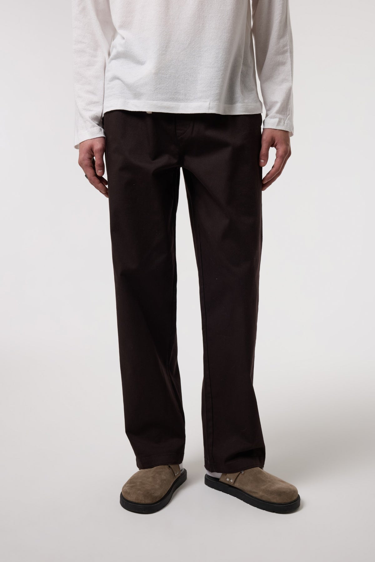 Beli Bağlamalı Gabardin Baggy Pantolon