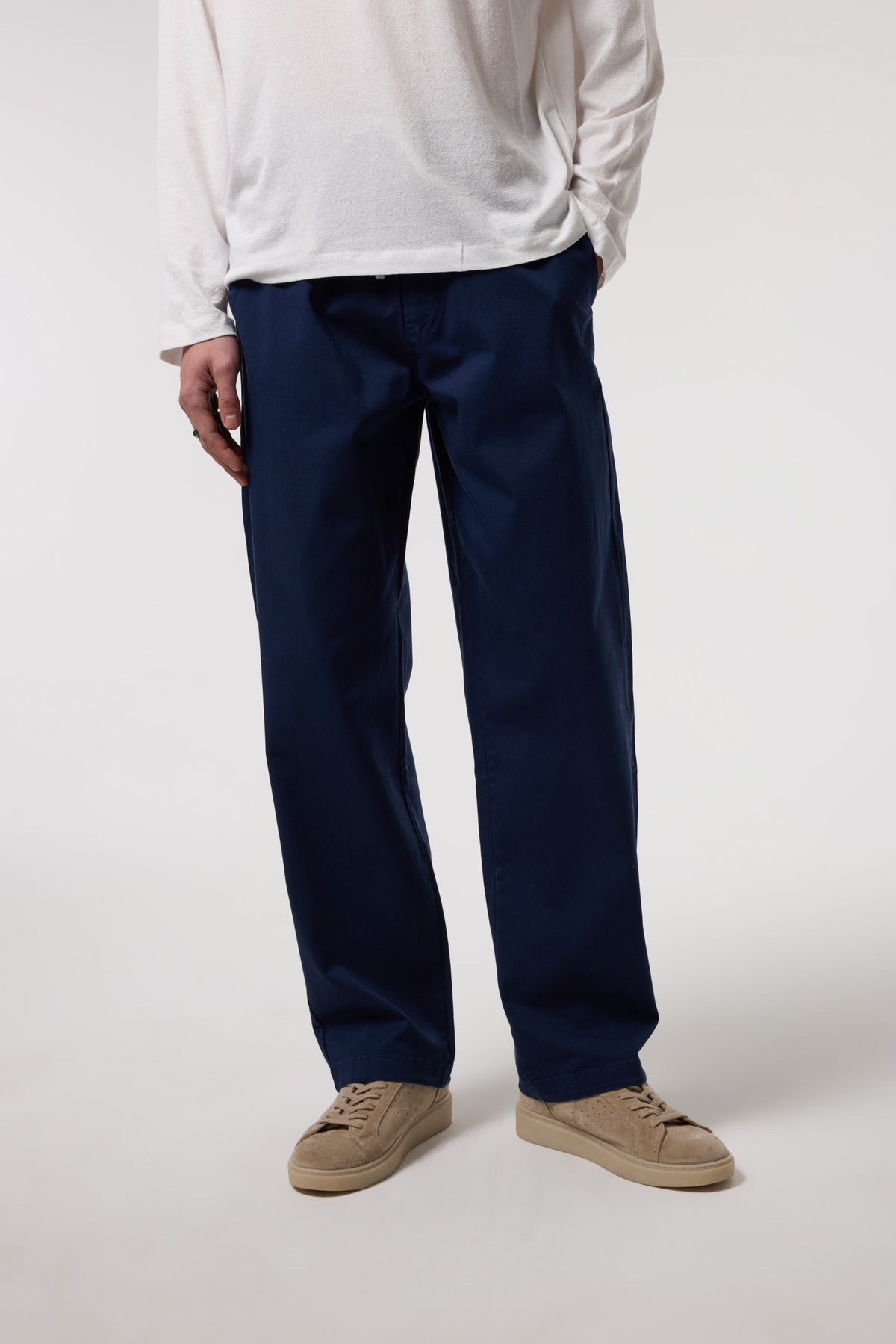 Beli Bağlamalı Gabardin Baggy Pantolon