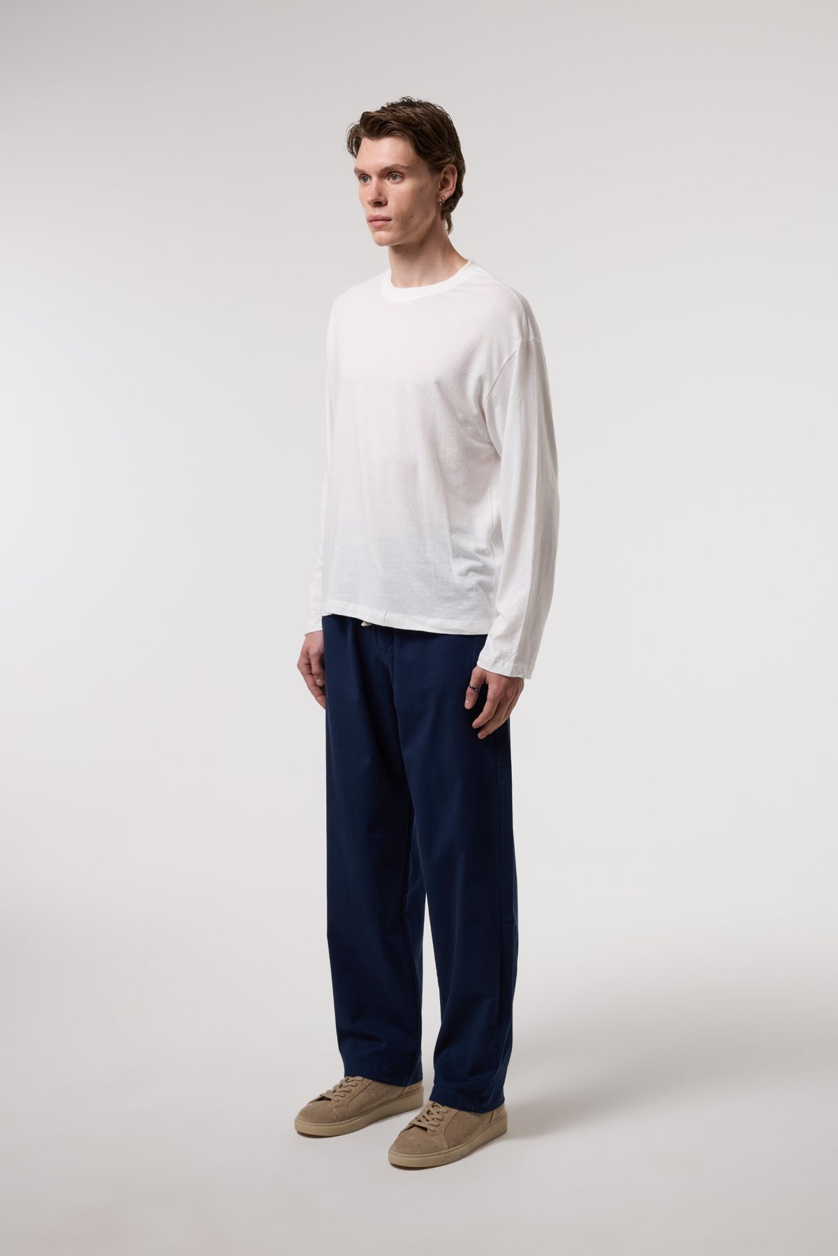 Beli Bağlamalı Gabardin Baggy Pantolon