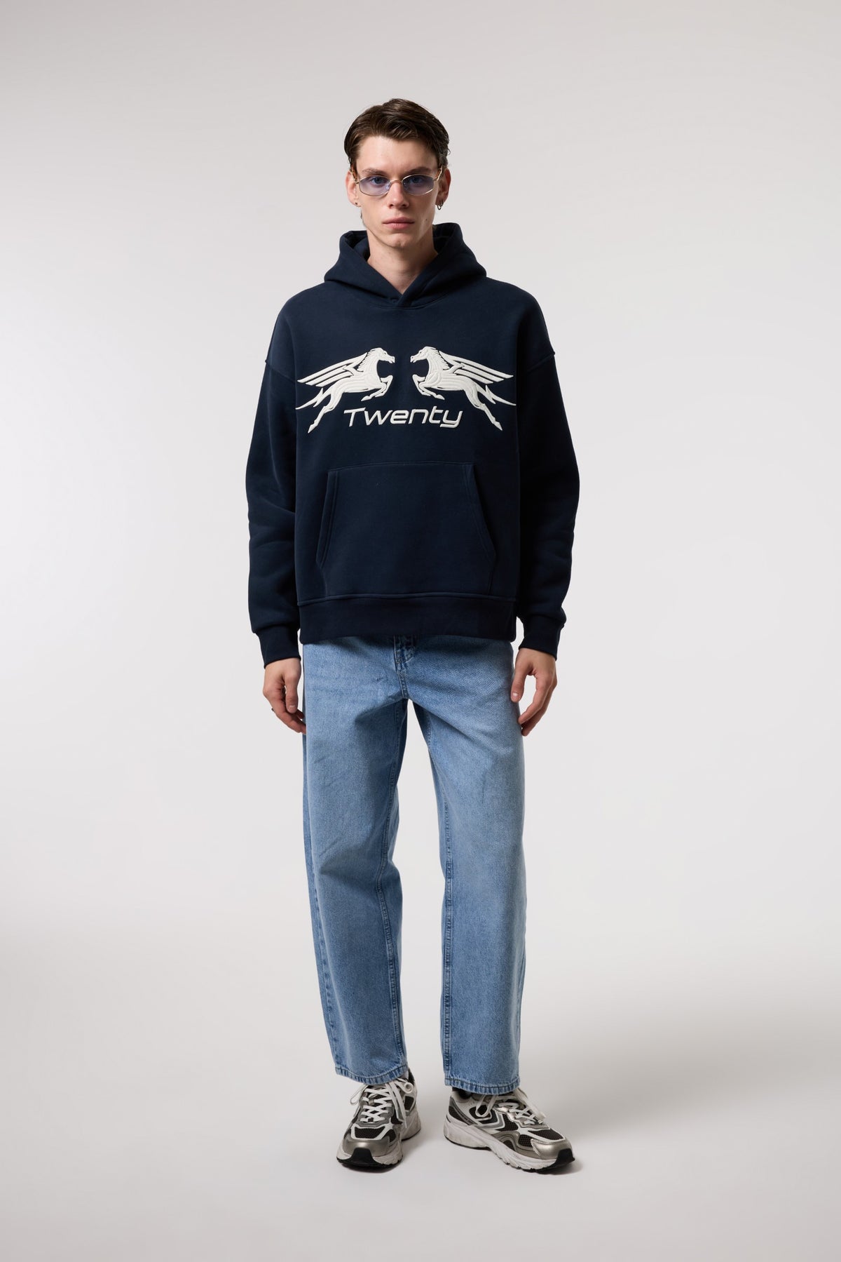 Rölyef Grafik Baskılı Sweatshırt
