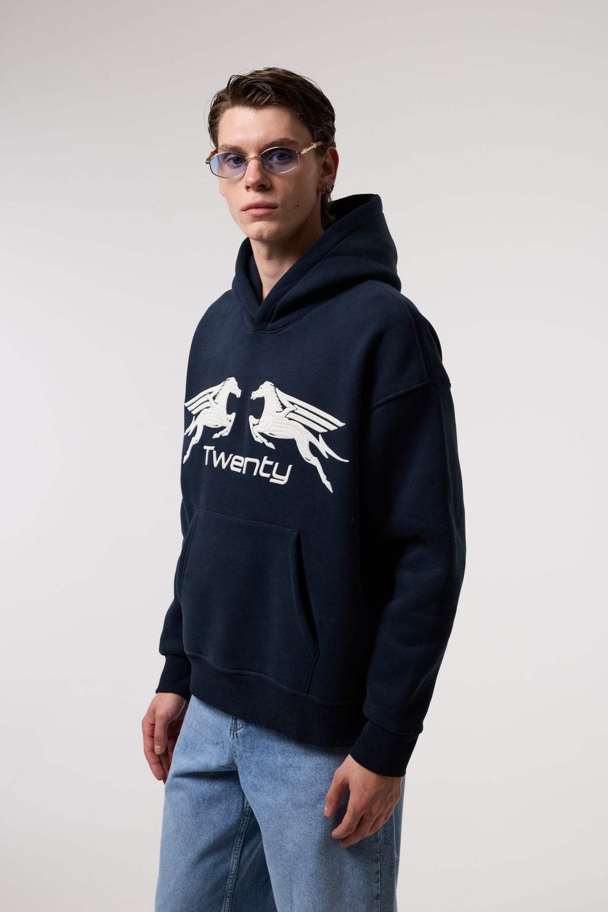 Rölyef Grafik Baskılı Sweatshırt