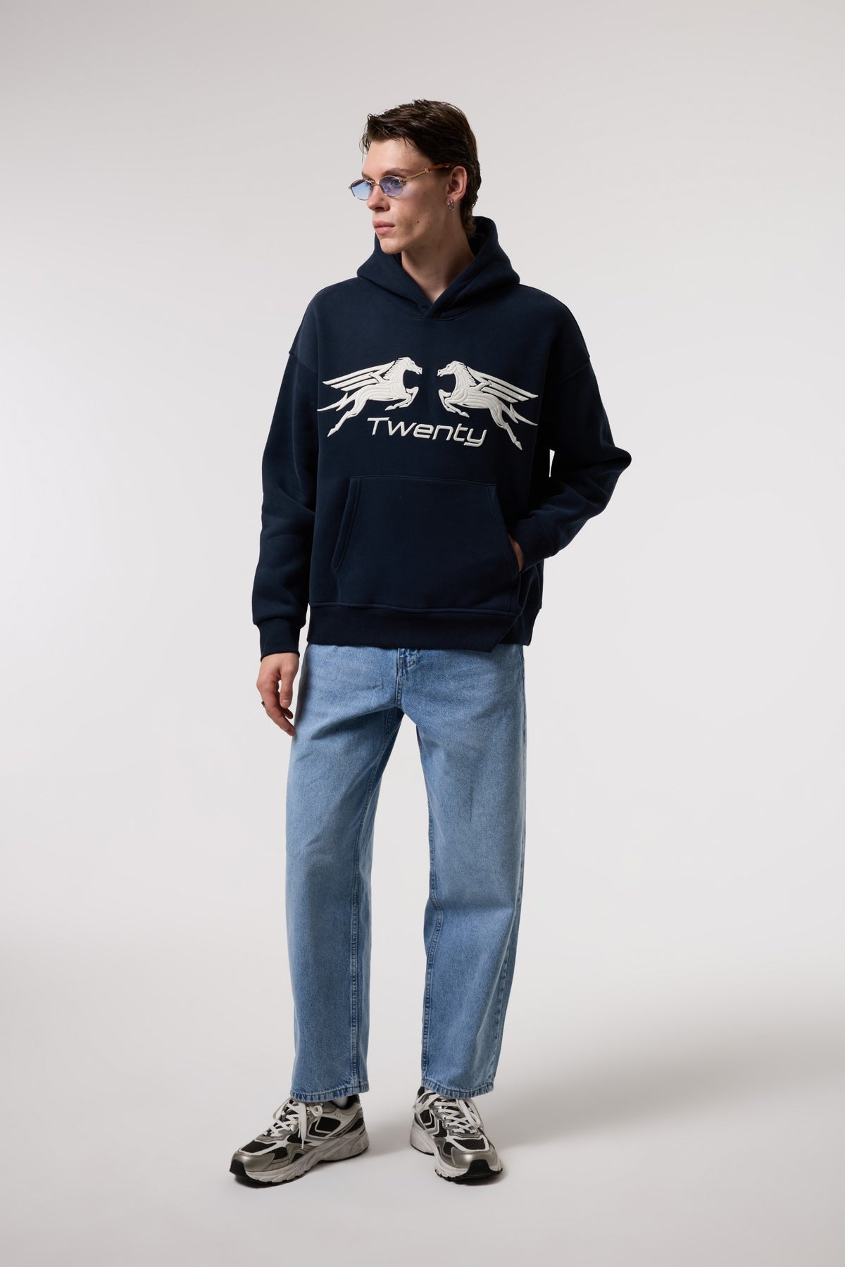 Rölyef Grafik Baskılı Sweatshırt