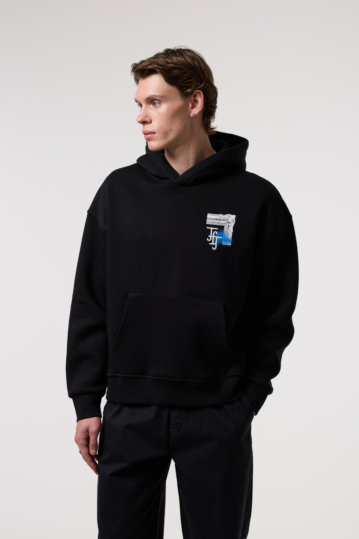 Sanat Baskılı Kapüşonlu Sweatshırt
