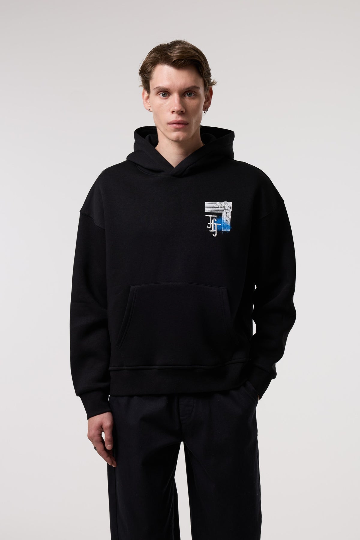 Sanat Baskılı Kapüşonlu Sweatshırt