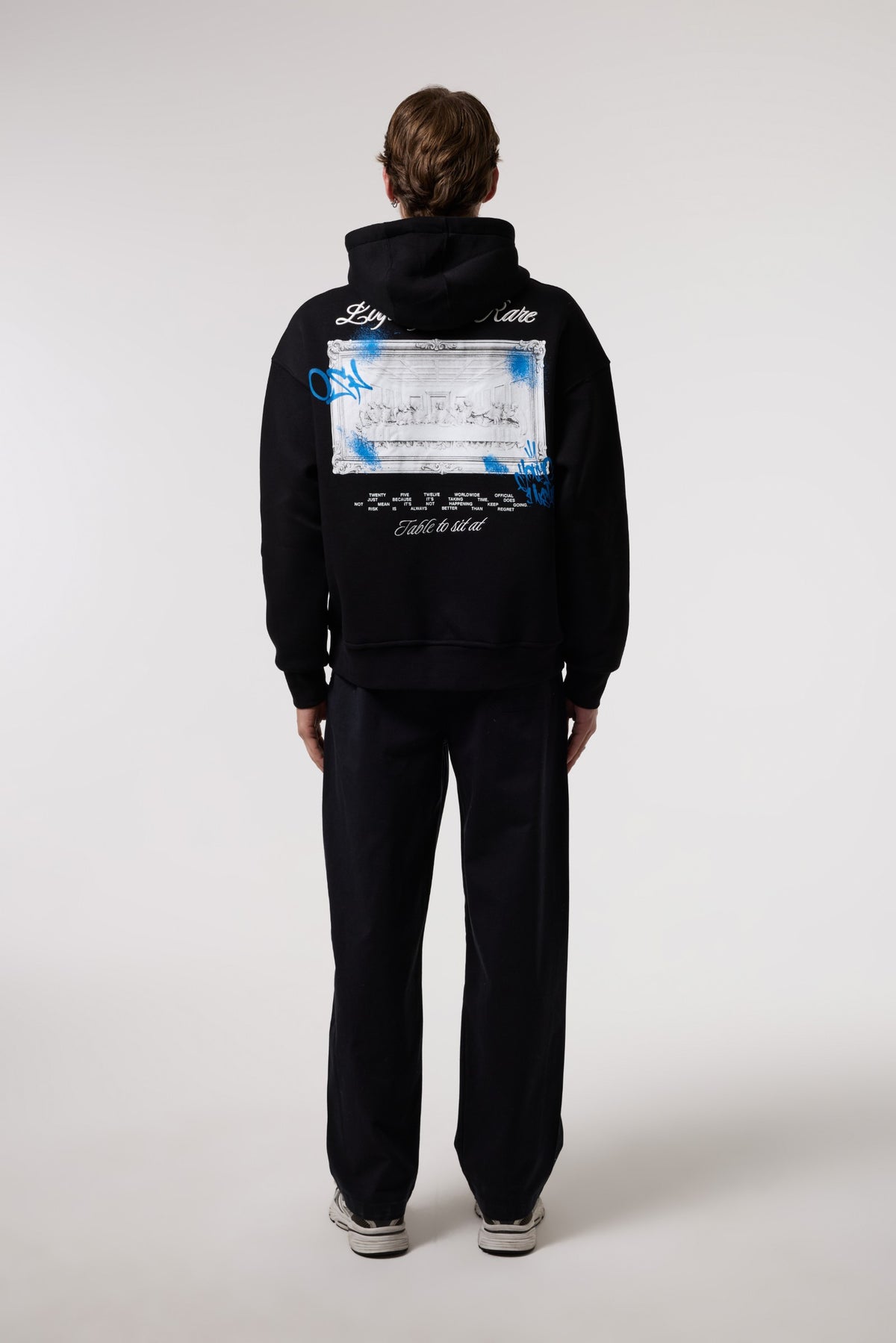 Sanat Baskılı Kapüşonlu Sweatshırt