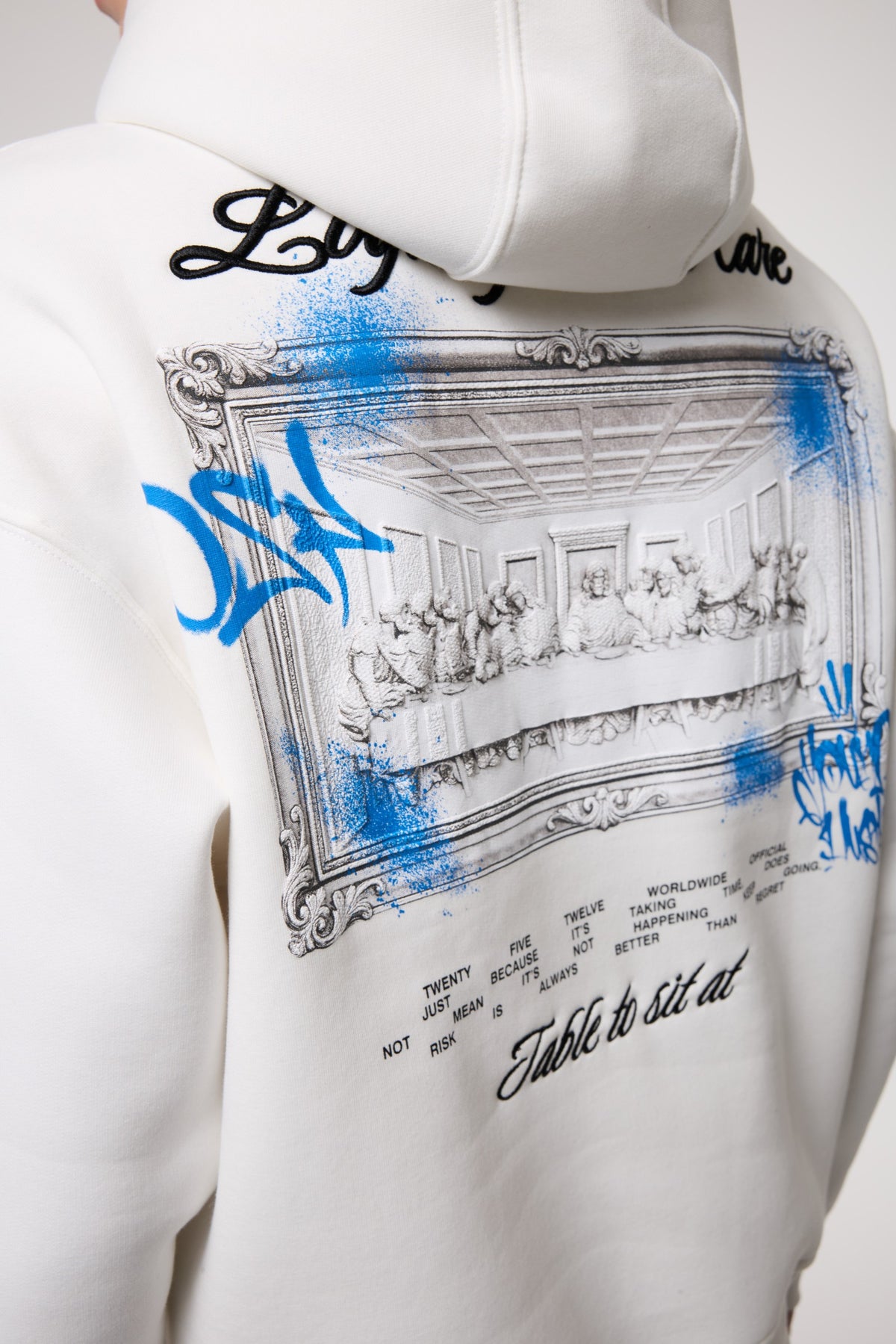 Sanat Baskılı Kapüşonlu Sweatshırt