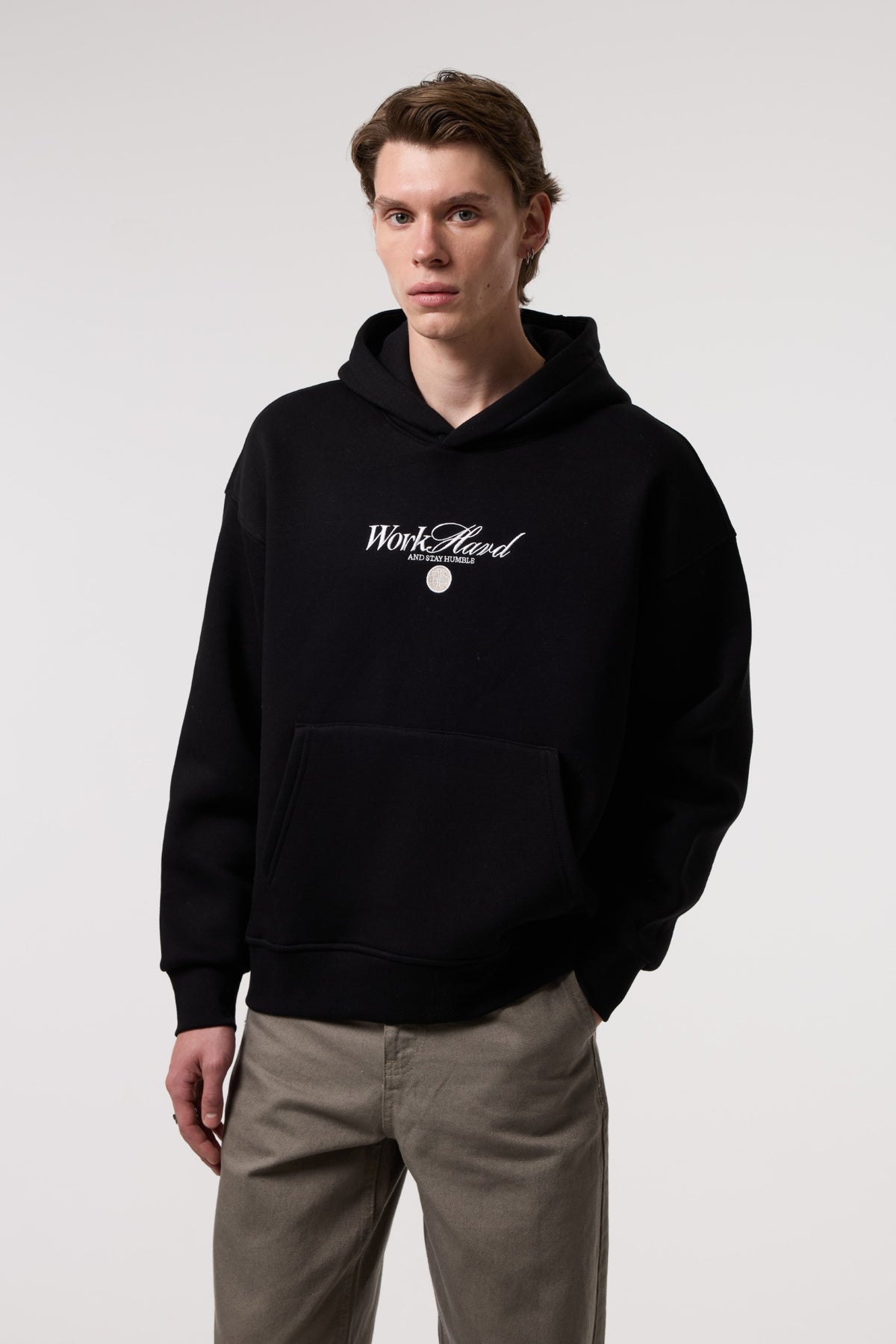 Oversize Old Money Baskılı Sweatshırt