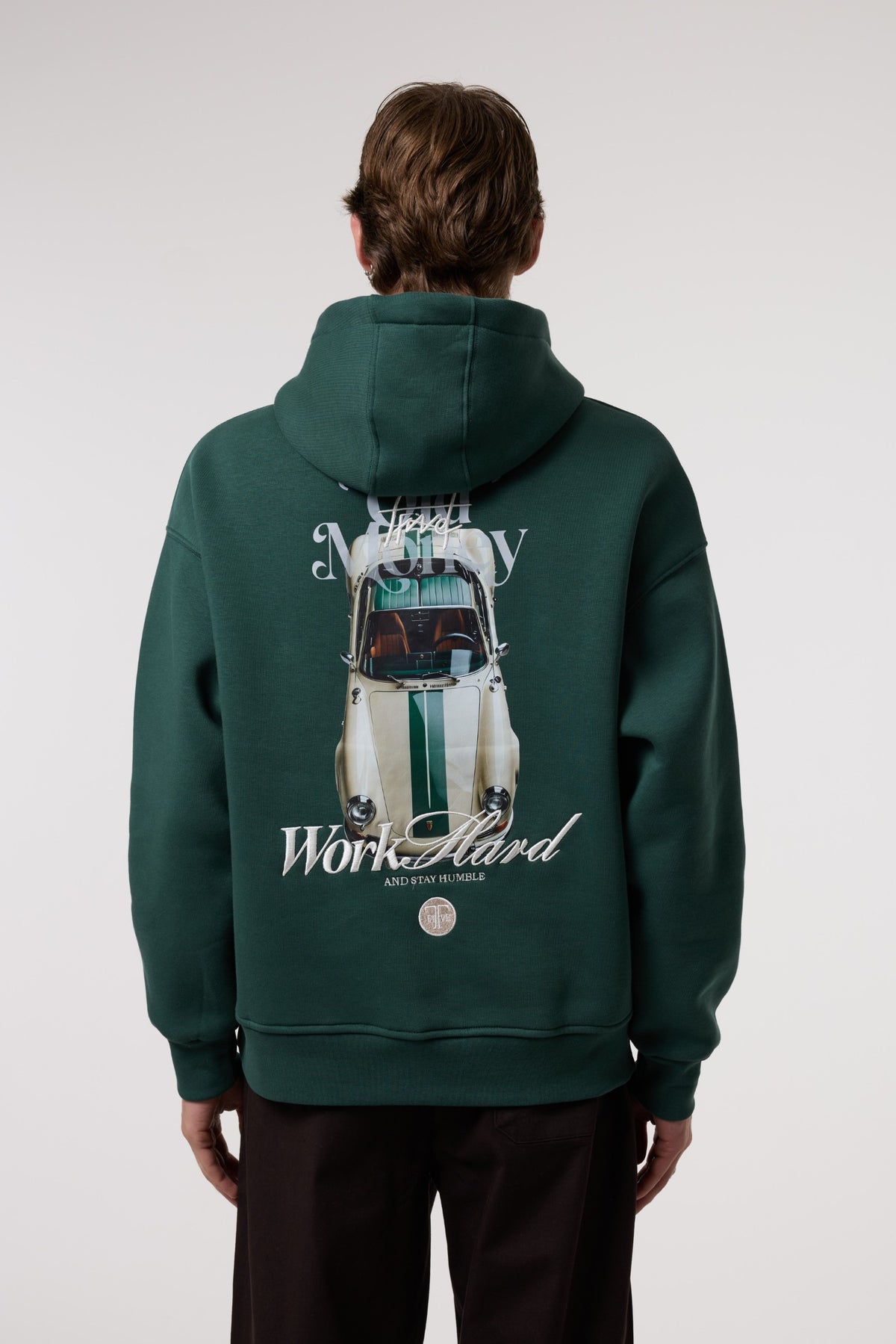 Oversize Old Money Baskılı Sweatshırt