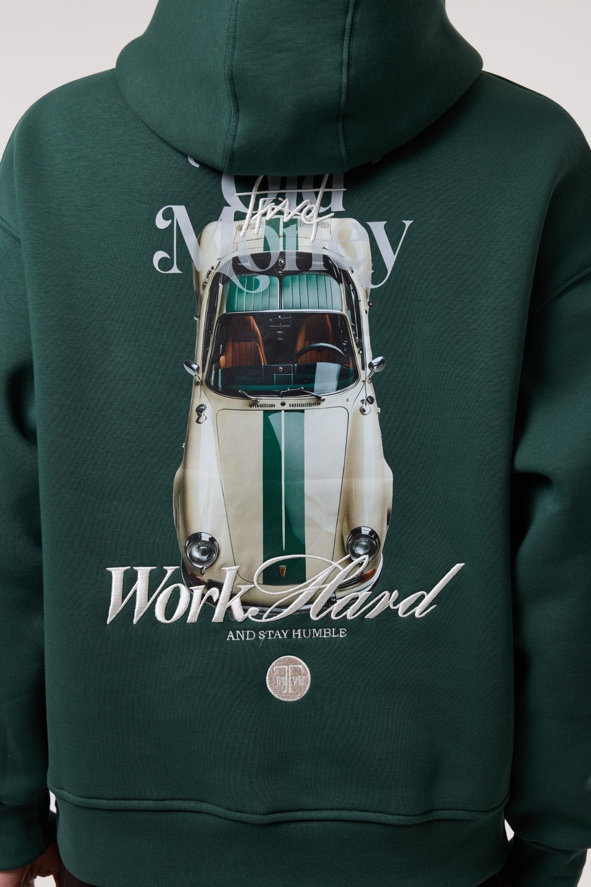 Oversize Old Money Baskılı Sweatshırt