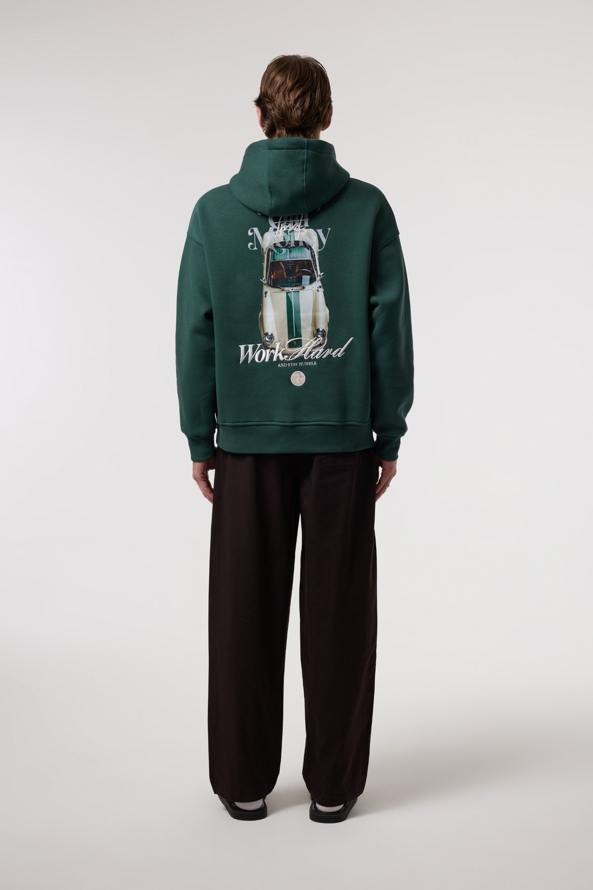 Oversize Old Money Baskılı Sweatshırt