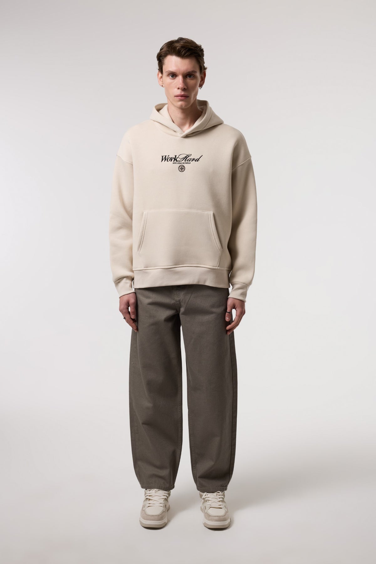 Oversize Old Money Baskılı Sweatshırt
