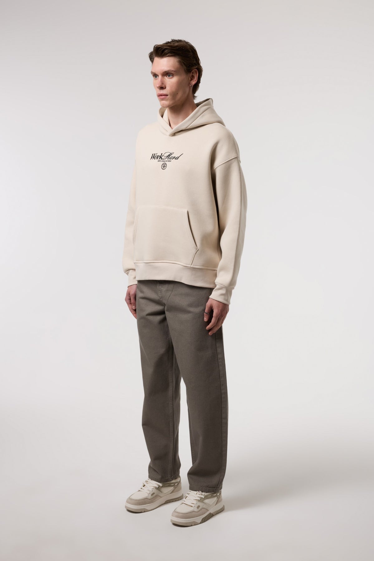Oversize Old Money Baskılı Sweatshırt