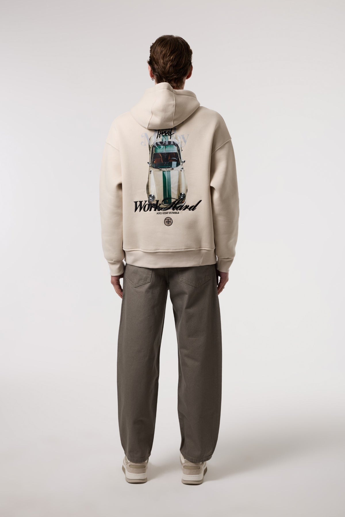 Oversize Old Money Baskılı Sweatshırt