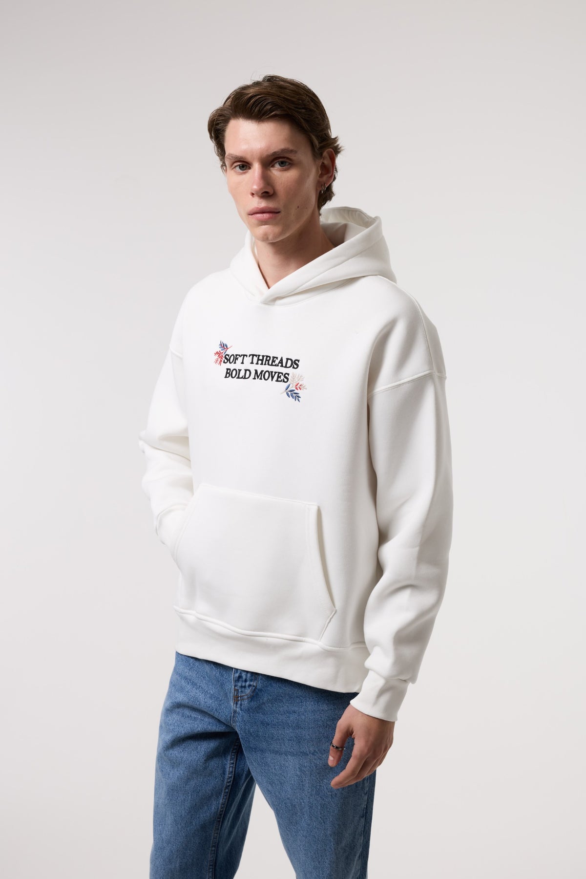 Sırtı Zar Baskılı Kapüşonlu Sweatshırt