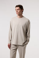 Dökümlü Relax Fıt Modal Sweatshırt
