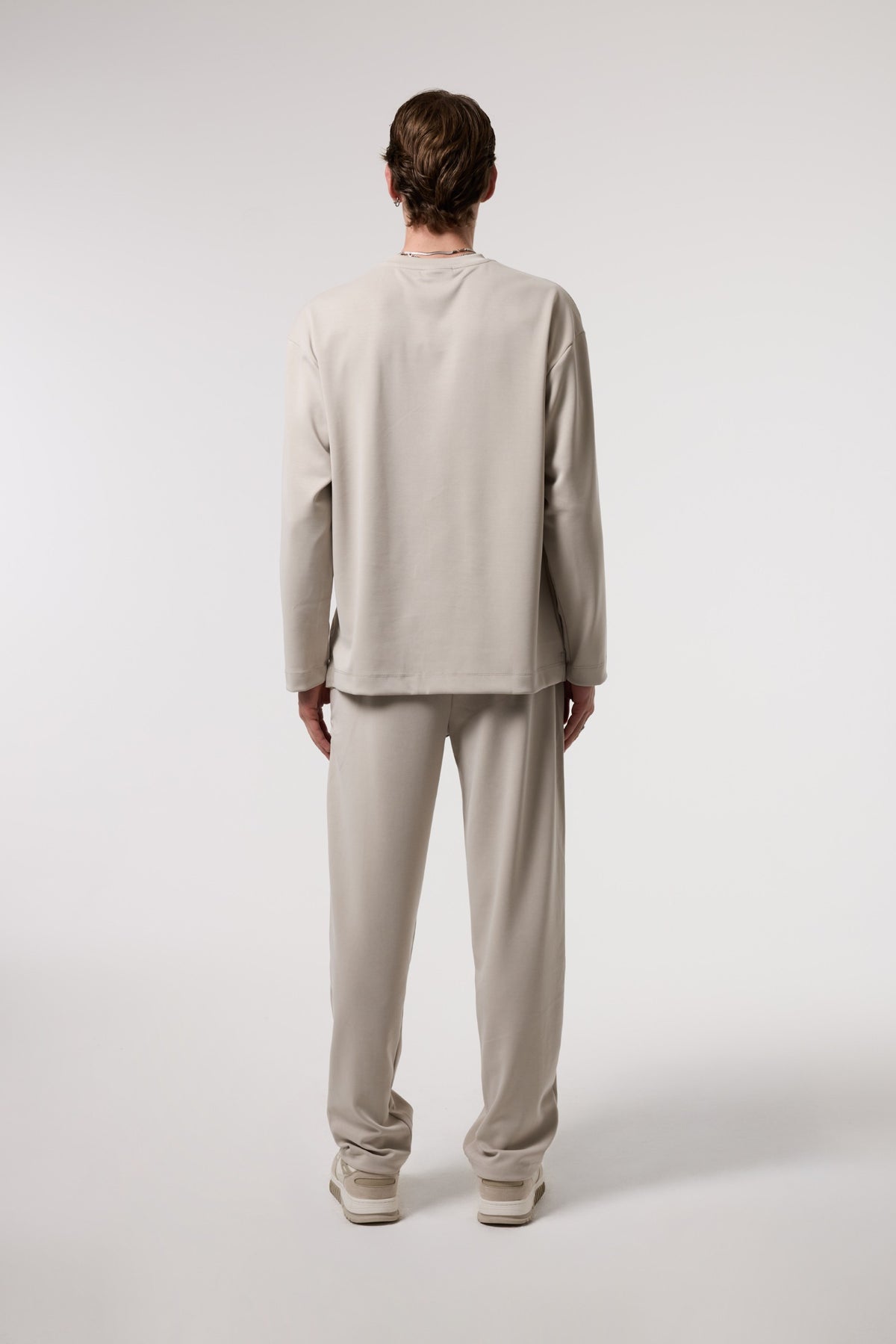 Dökümlü Relax Fıt Modal Sweatshırt