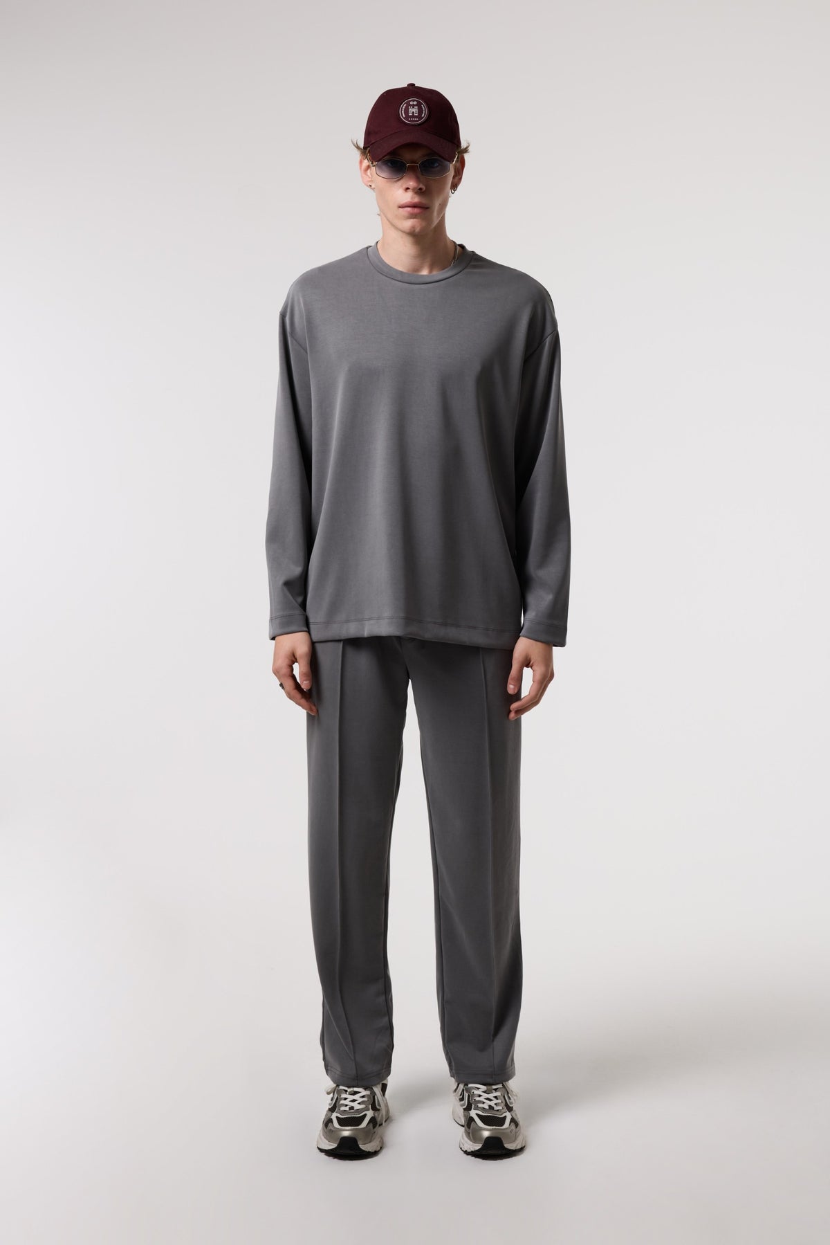 Dökümlü Relax Fıt Modal Sweatshırt