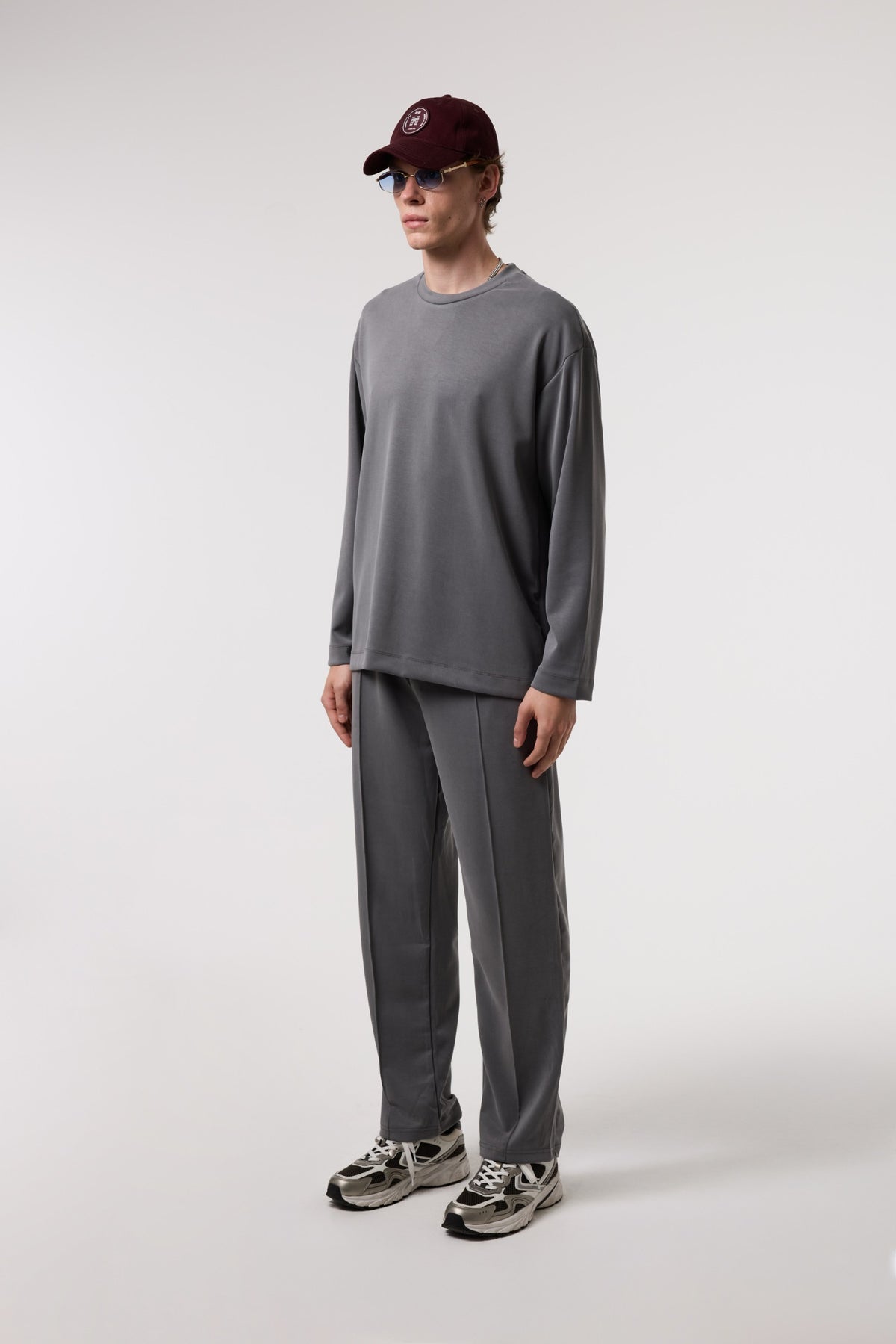 Dökümlü Relax Fıt Modal Sweatshırt