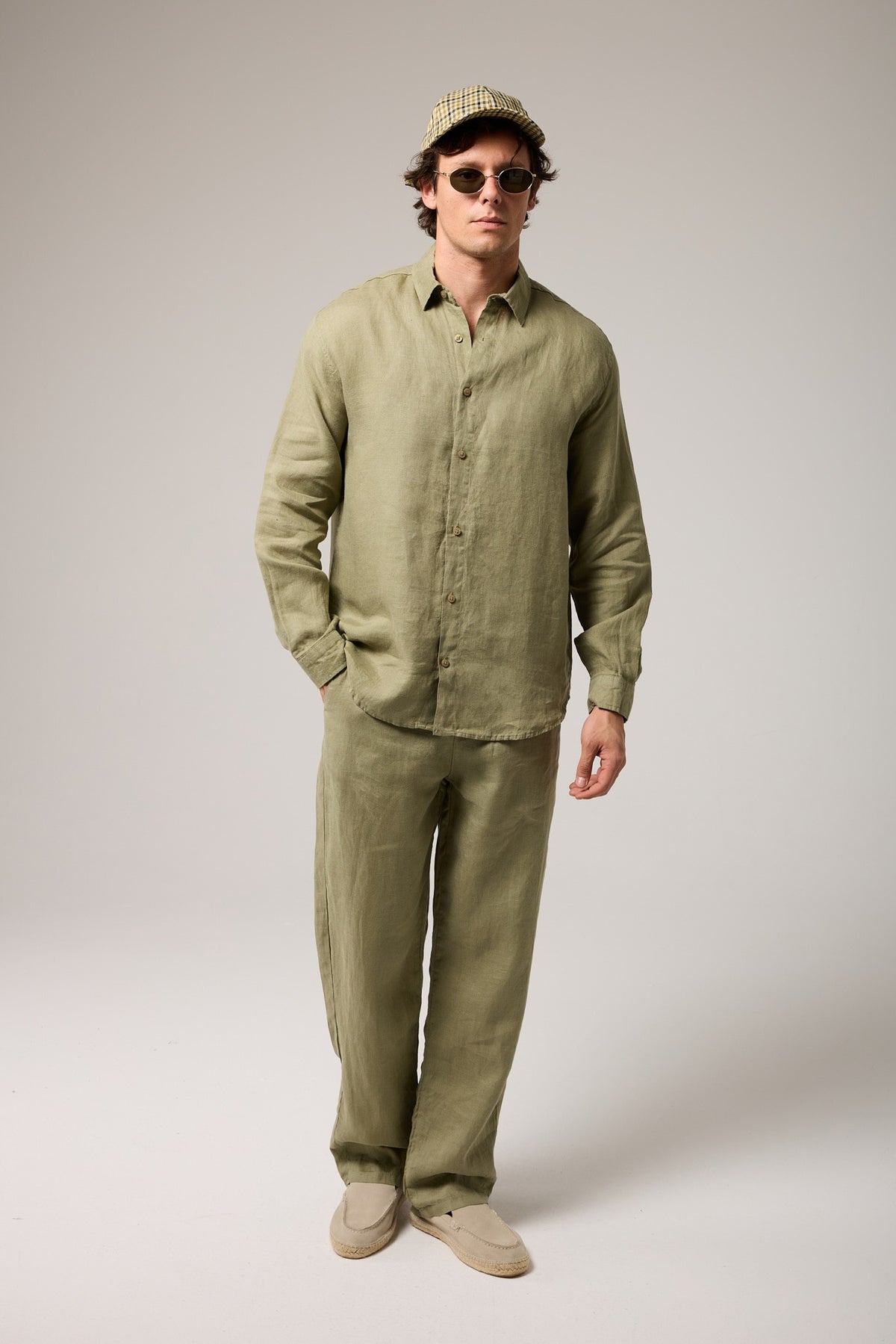 Comfort Fıt Keten Pantolon