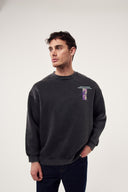 Rabbit Yıkamalı Oversıze Sweatshırt