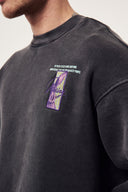 Rabbit Yıkamalı Oversıze Sweatshırt