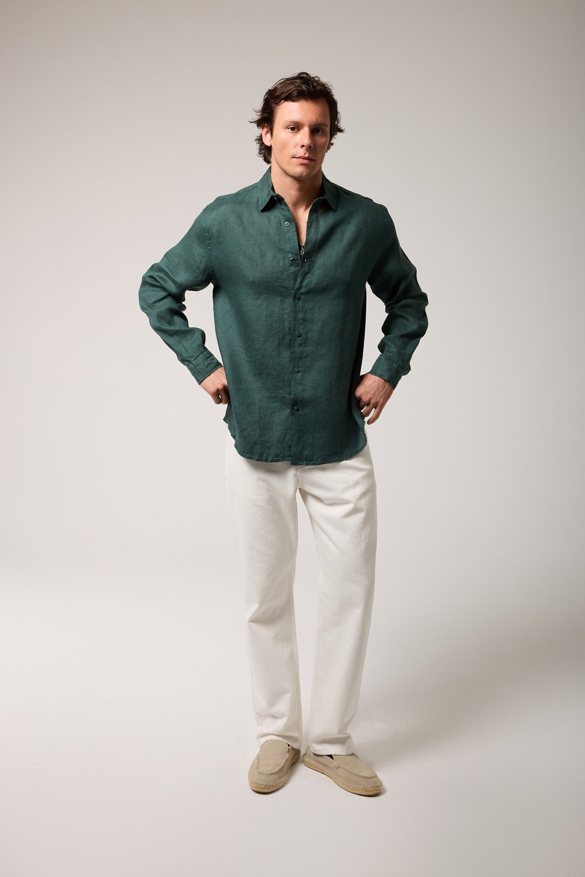 Regular Keten Gömlek