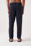 Relax Fit Beli Lastikli Kadife Pantolon