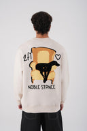 Noble Stance Baskılı Grafik Sweatshirt