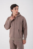 Fermuarlı Kapüşonlu Sweatshirt