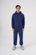 Basic Kanguru Cep Kapüşonlu Sweatshirt