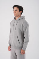 Basic Kanguru Cep Kapüşonlu Sweatshirt