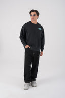 Patch Detaylı Oversize Sweatshirt