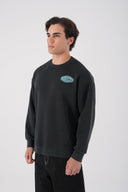 Patch Detaylı Oversize Sweatshirt