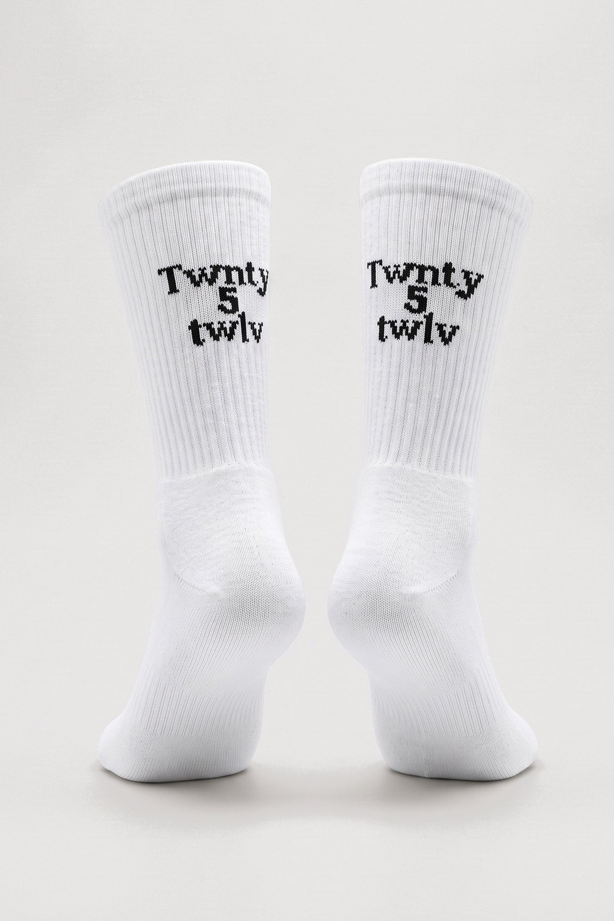 TWNTY 5 TWLV DOKUMA ÇORAP - BEYAZ