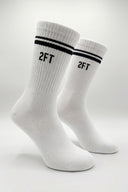 2FT LOGOLU FİTİLLİ ÇORAP - BEYAZ