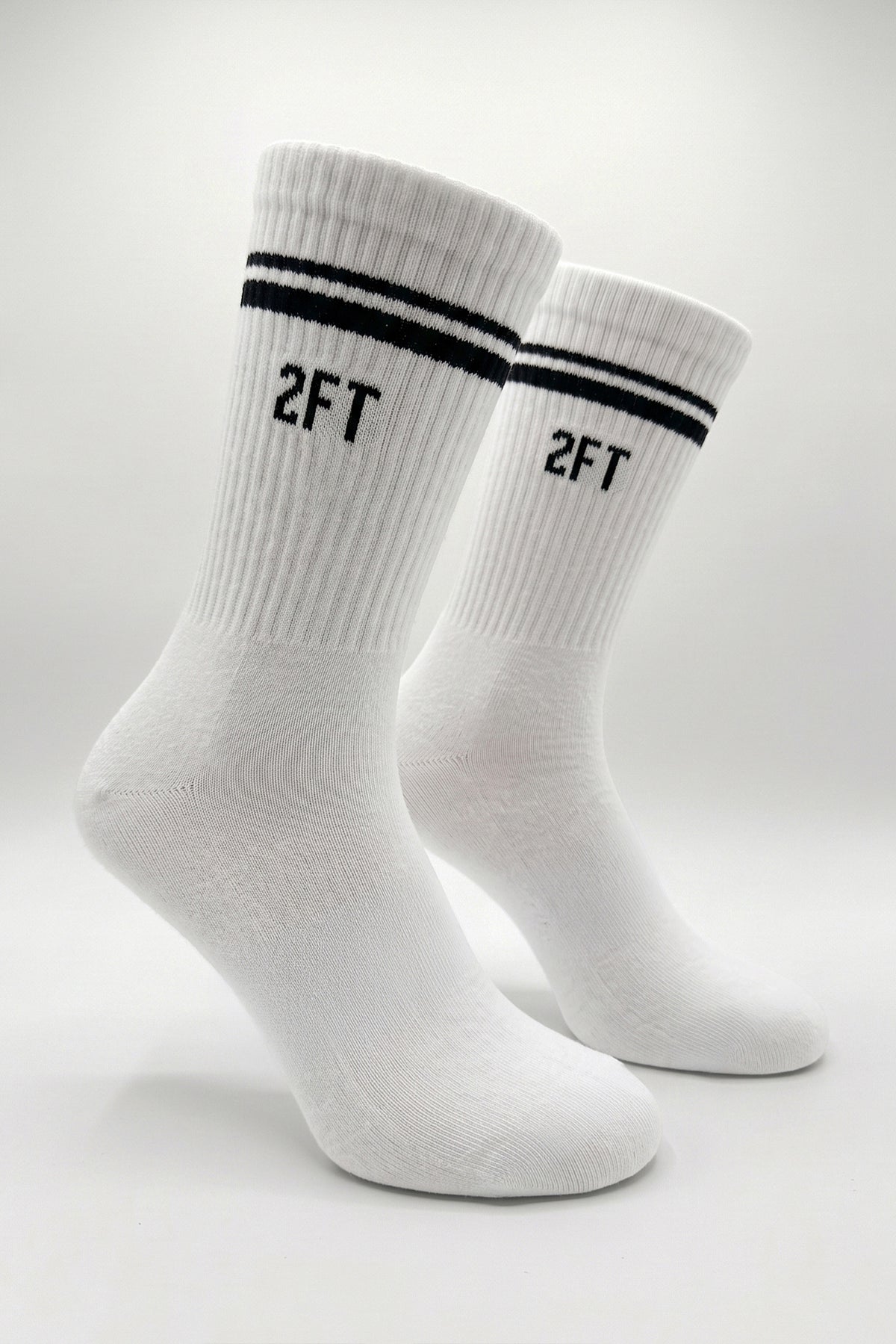 2FT LOGOLU FİTİLLİ ÇORAP - BEYAZ