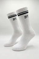 2FT LOGOLU FİTİLLİ ÇORAP - BEYAZ