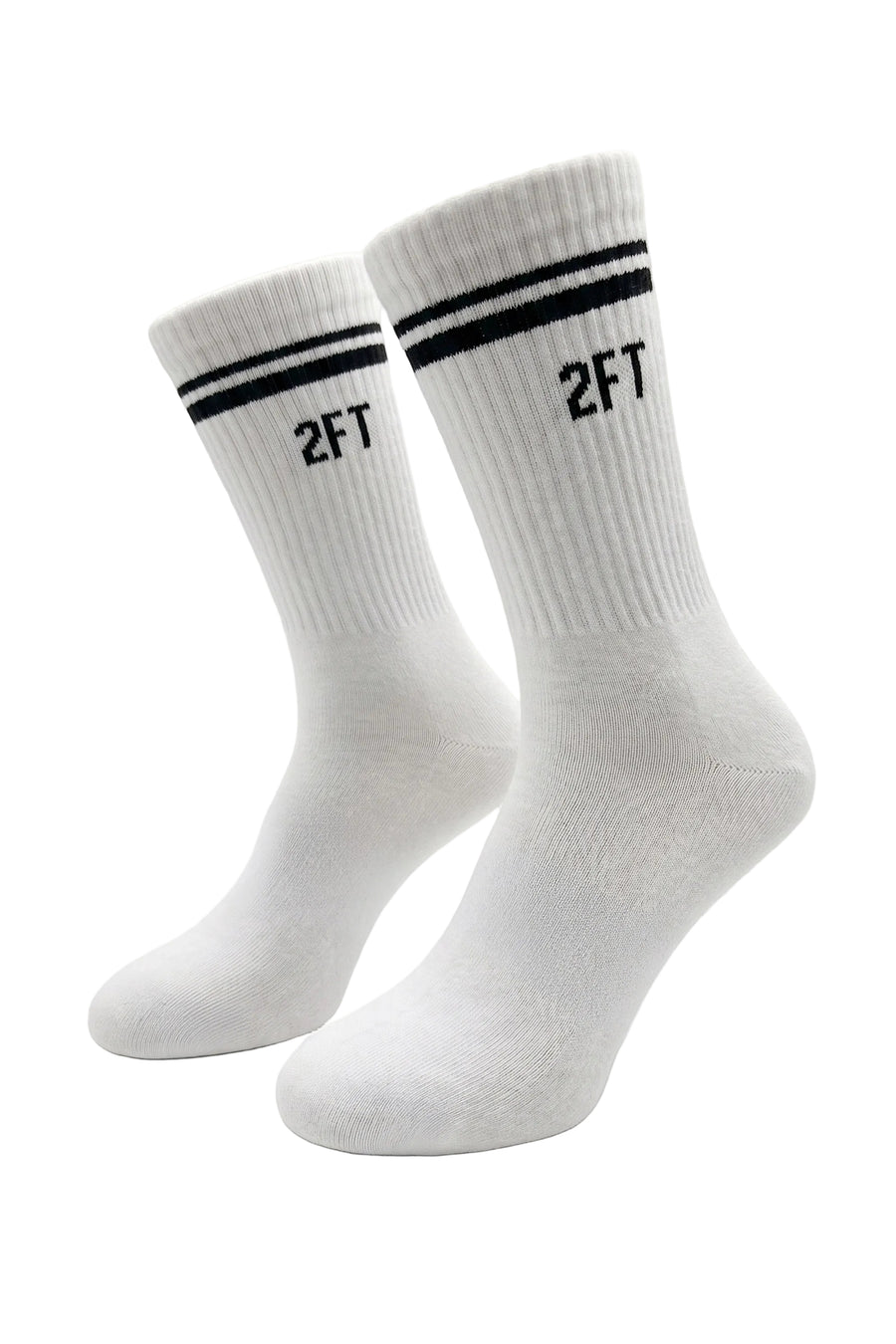 2FT LOGOLU FİTİLLİ ÇORAP - BEYAZ