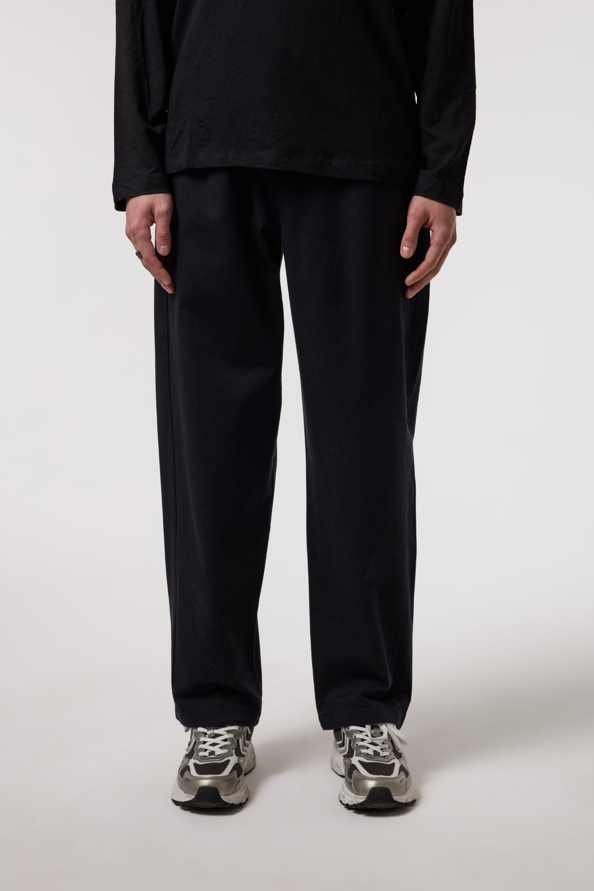 Beli Bağlamalı Gabardin Baggy Pantolon