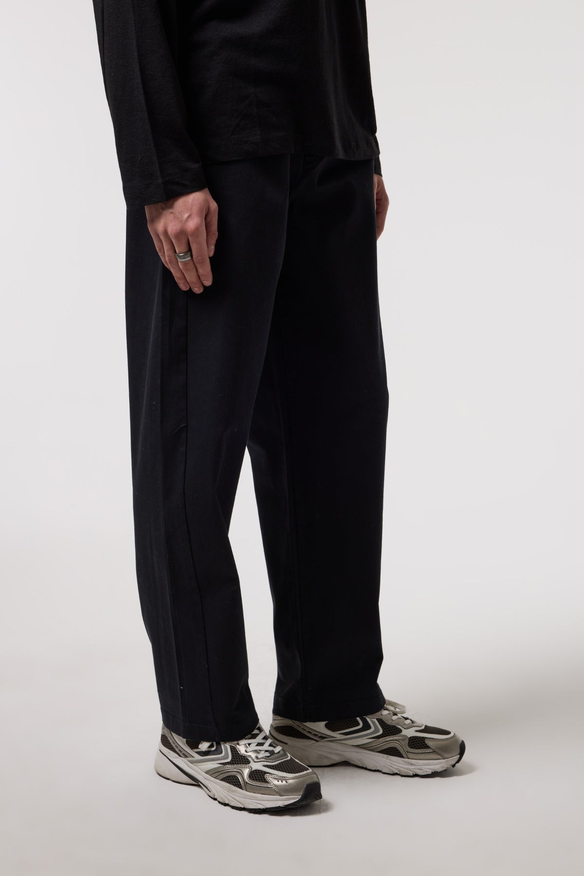 Beli Bağlamalı Gabardin Baggy Pantolon