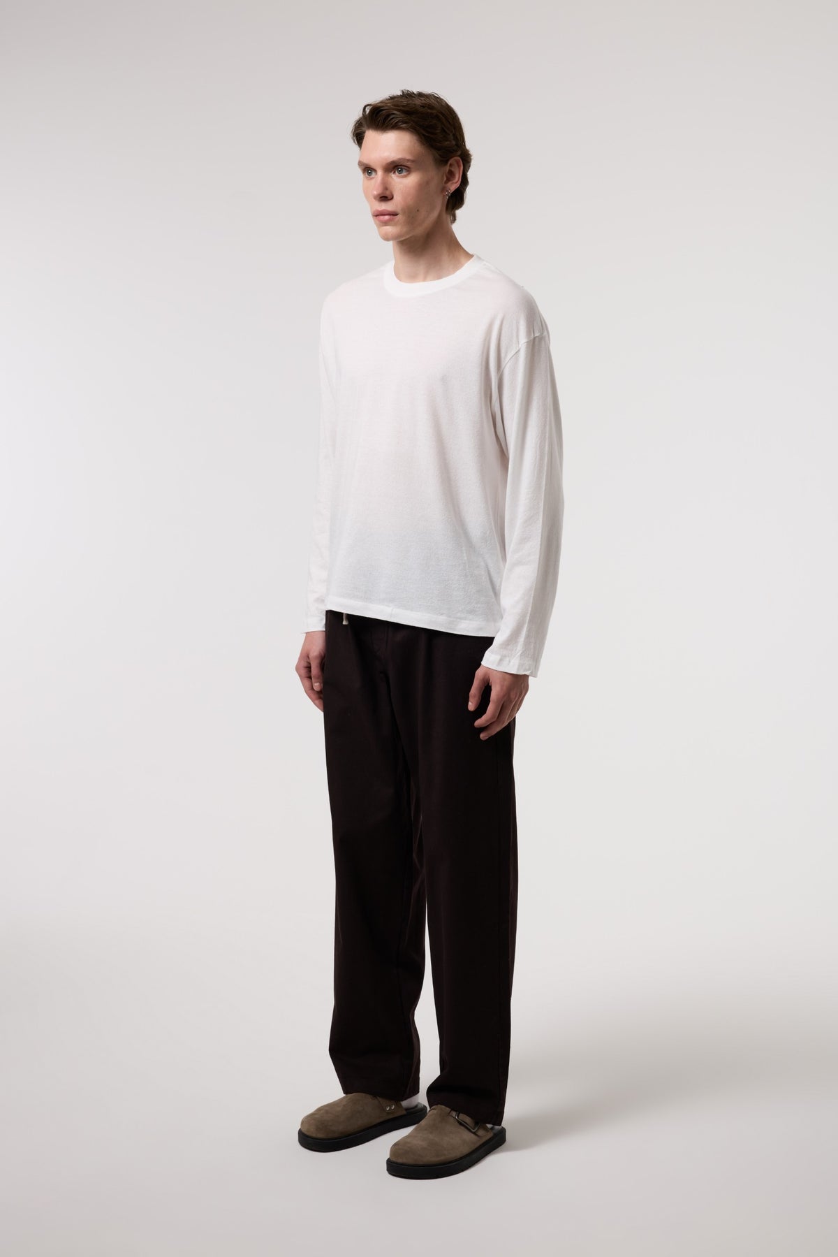 Beli Bağlamalı Gabardin Baggy Pantolon