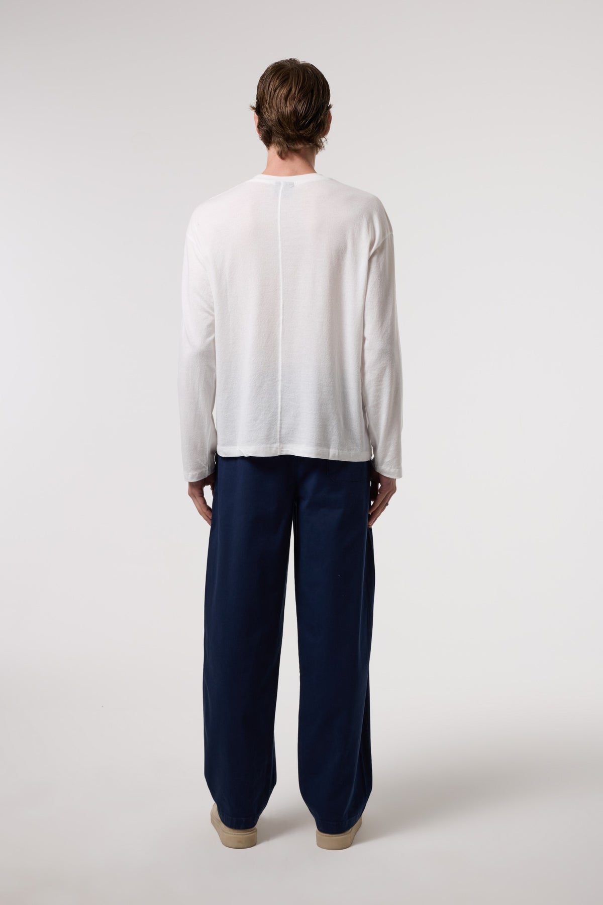 Beli Bağlamalı Gabardin Baggy Pantolon