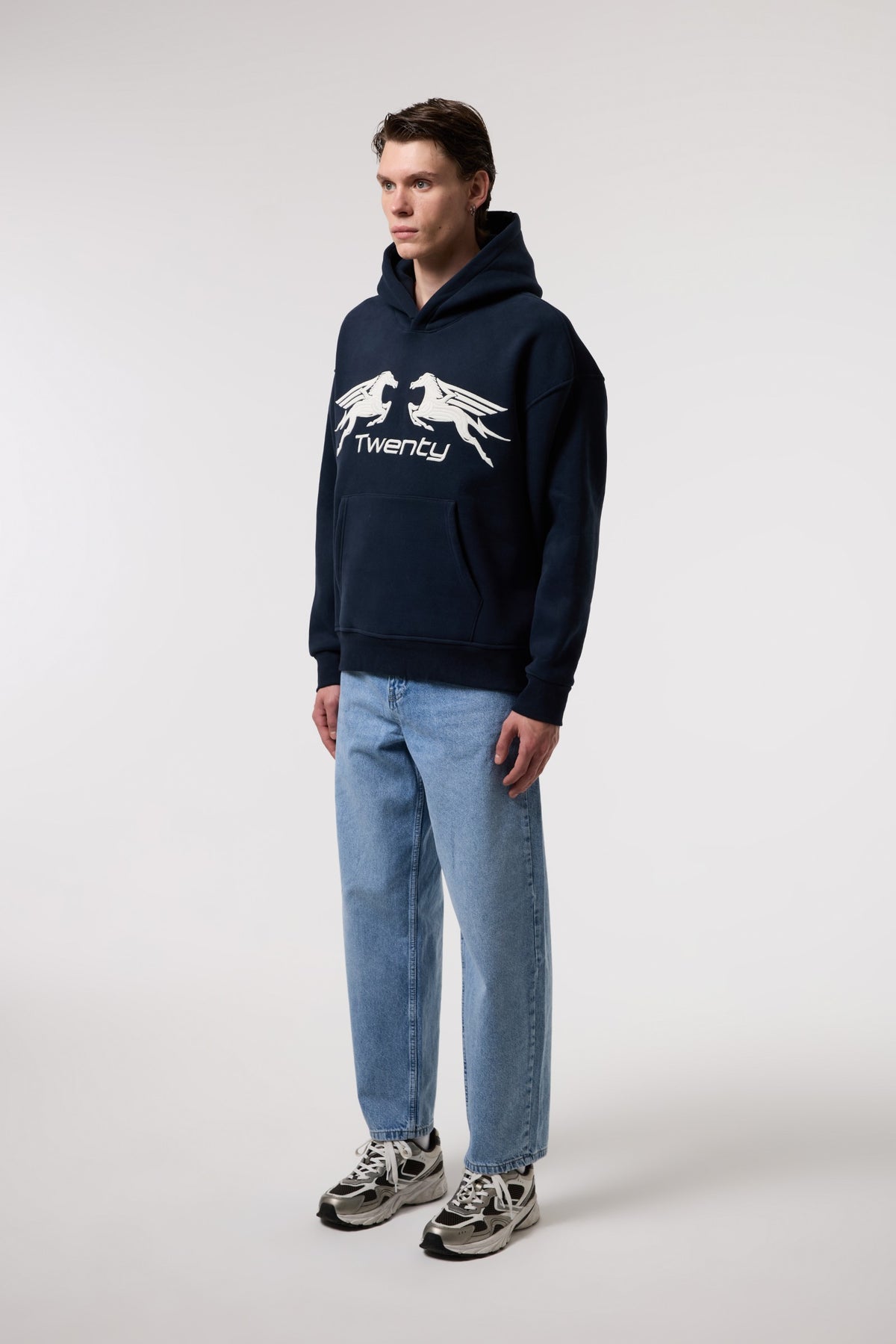 Rölyef Grafik Baskılı Sweatshırt