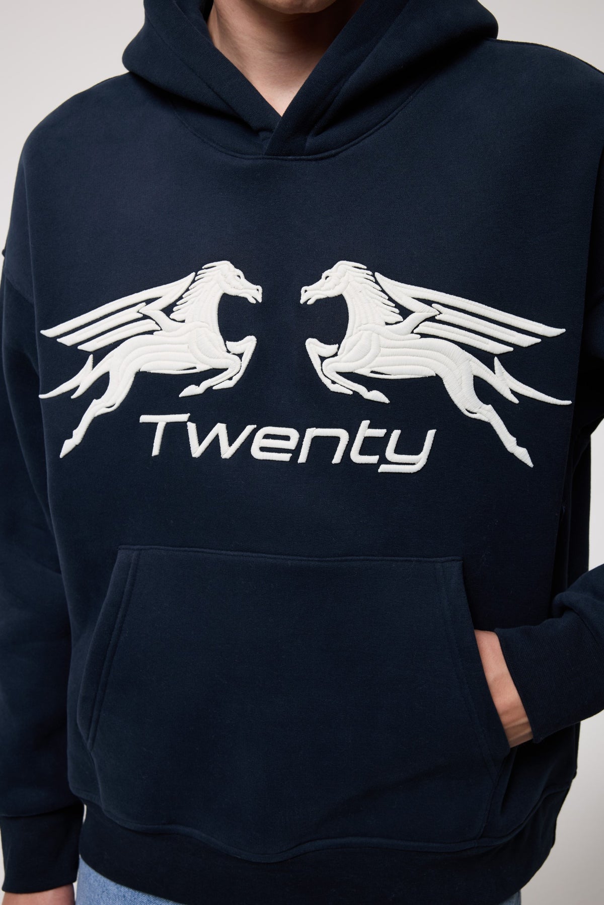 Rölyef Grafik Baskılı Sweatshırt