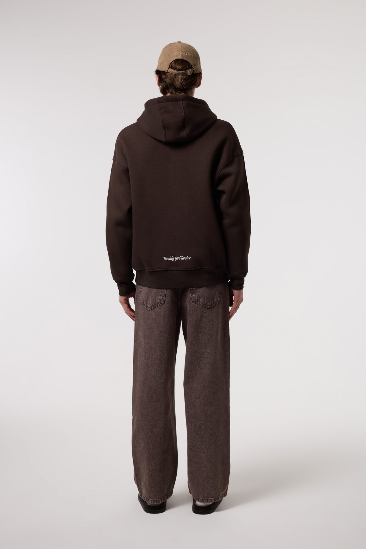 Nakış Detaylı Fermuarlı Oversize Hoodıe