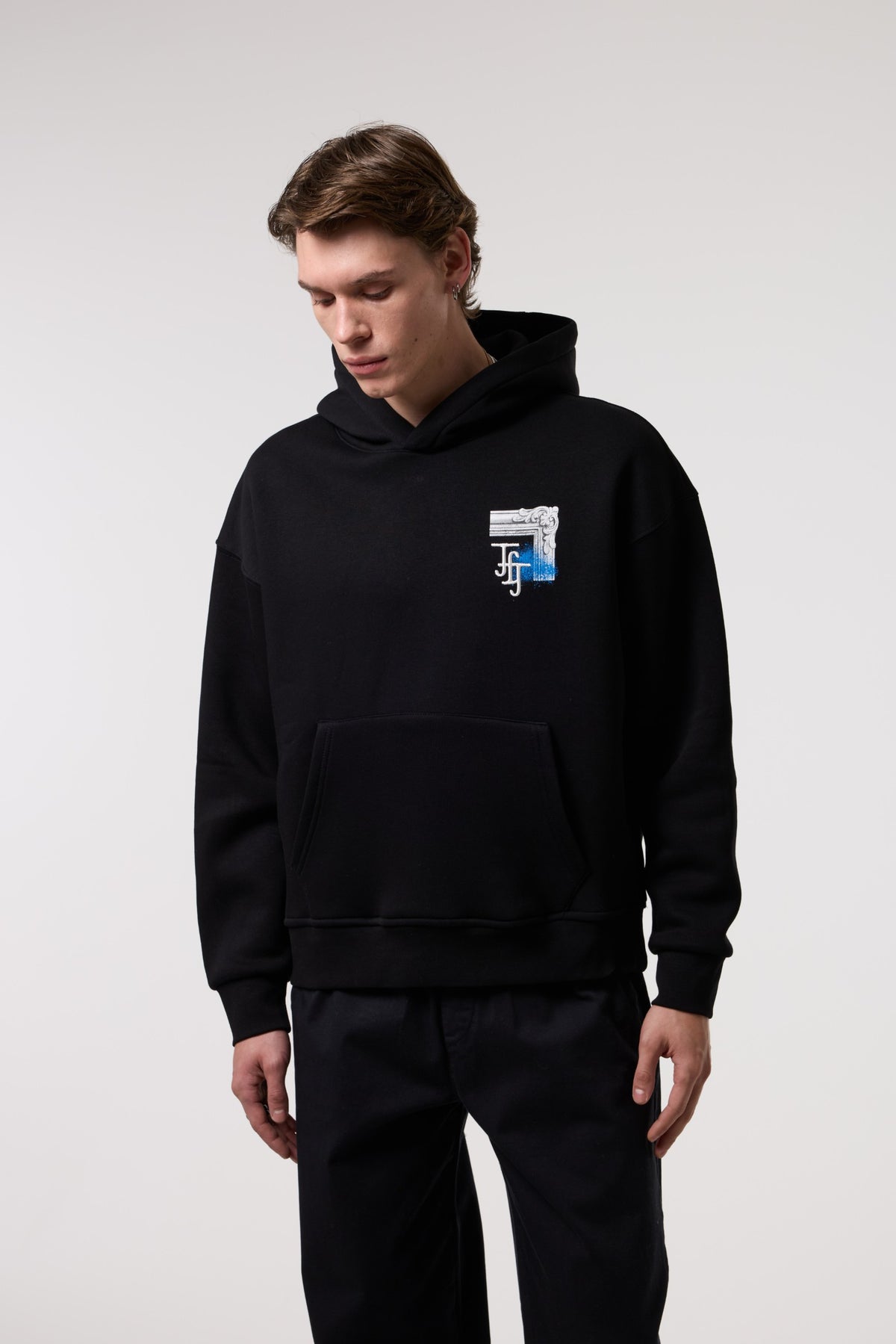 Sanat Baskılı Kapüşonlu Sweatshırt